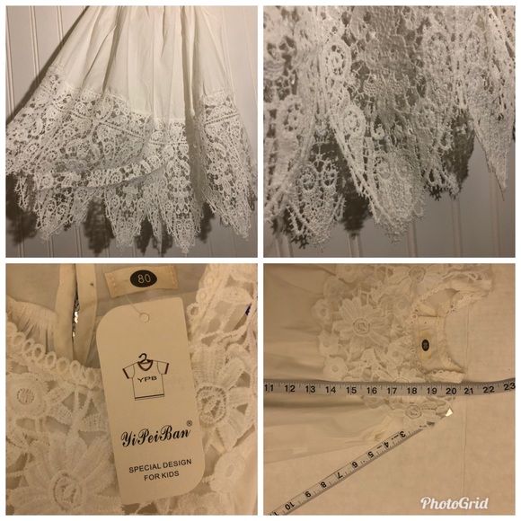 Darling Girls White Dress - Picture 6 of 6
